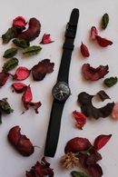 Часы Swatch с длинным ремешком (Черные)